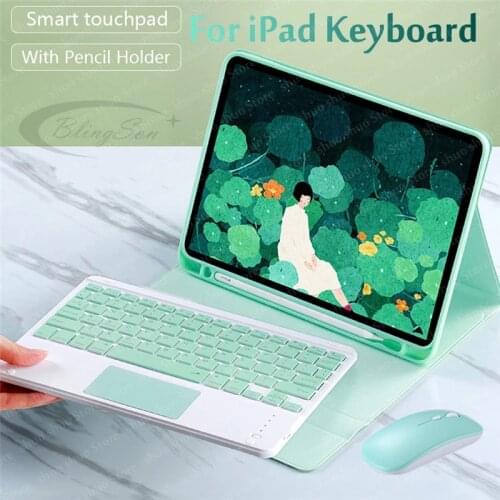 For iPad Pro 11 2020 2018 2th Generation Bluetooth Keyboard Mouse Case For NEW iPad Pro 11 inch Smart Leather Cover Funda
