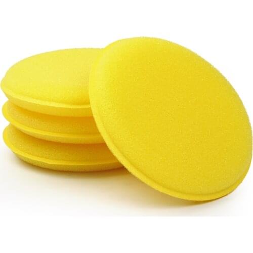 Anti-Scratch Yellow Car Care Car Wax Sponge Car Cleaning Tool 12 pcs/set Applicator Pads