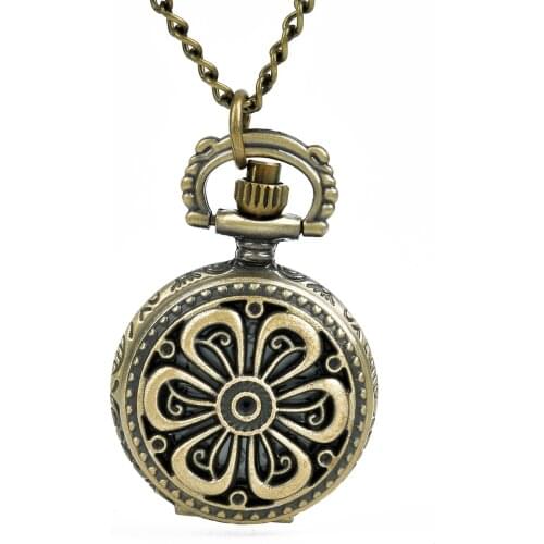 10pcs/lot Wholesale Steampunk snowflake Cover Quartz Pocket Watch Necklace Christmas Gifts