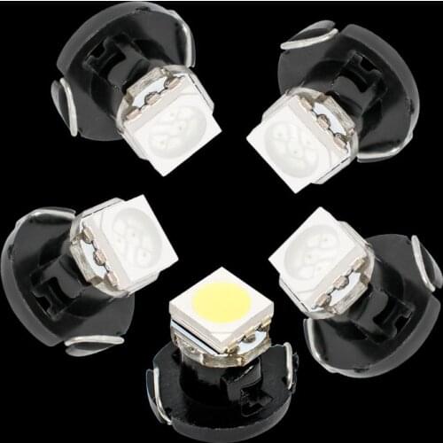 100pcs T4.2 LED 5050 SMD Car Board Instrument Panel Lamp Auto Dashboard Warming Indicator Wedge Light Red Blue Green Yellow 100X