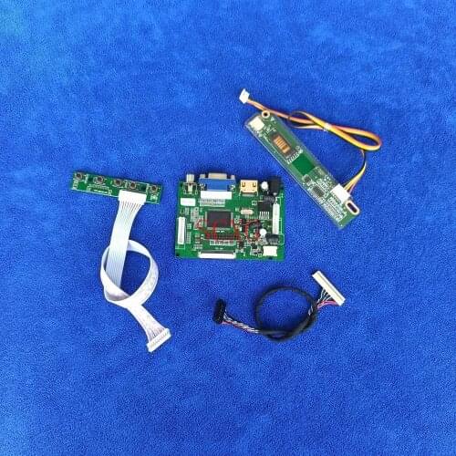 1024*768 30-Pin LVDS LCD controller drive board Fit QD14XL07/QD14XL12/QD14XL19/QD14XL20 monitor AV VGA HDMI-compatible Kit 1CCFL