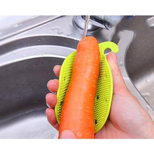 200pcs Fruit Vegetable Brush Washer Washing Pad Cleaning Brush Heat Resistant Hot Dish Holder