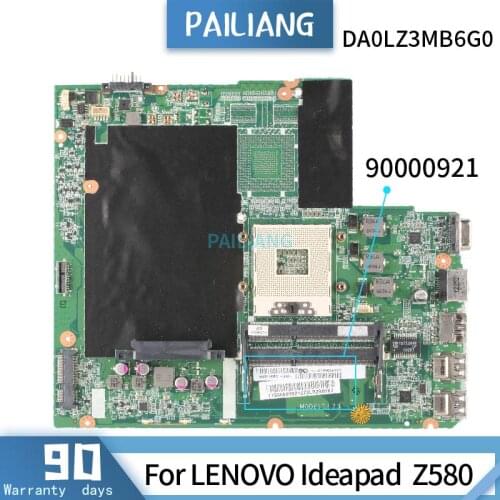 90000921 For LENOVO Ideapad Z580 DA0LZ3MB6G0 HM75 Mainboard Laptop motherboard DDR3 tested OK