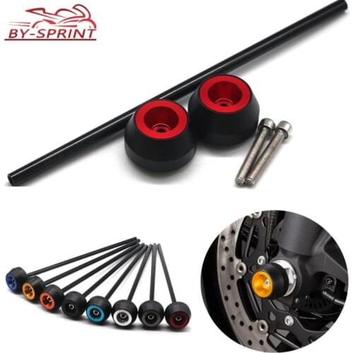 Motorcycle CNC Accessories Front Rear Axle Fork Wheel Falling Protector Crash Sliders Cap For SUZUKI Boulevard M109R 2006-2015