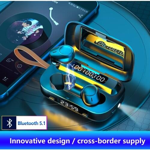 New M13 Bluetooth headset semi in ear wireless TWS dual connection headset Hall magnetic earphone with microphone headset