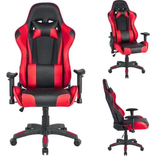Computer Gaming Chair 180 Degree Reclining Computer Chair Safe&Durable Office Chair Ergonomic Leather Boss Chair For WCG HWC