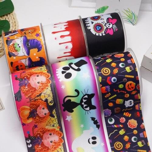 Cartoon Printed Grosgrain Ribbons For Hair Bows Craft Suppliers 56879