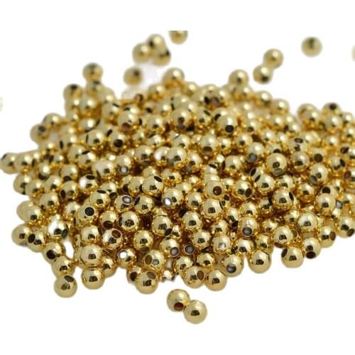 MADALENA SARARA FREE SHIPPING 2.0mm/2.5mm/3.0mm/4.0mm Fine Copper Spacer Bead Smooth Round 100pcs /lot