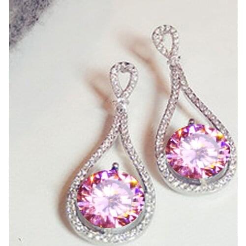 YaYi Fashion Multi-Color Glass Dangle Crystal Women Ancient Silver Color Wear ear Band Tassel Couples Wedding Long Earrings