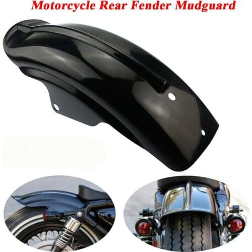 Motorcycle Black Rear Mudguard Fender Protector ABS Durable for Harley Sportster Bobber Chopper Cafe Racer