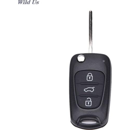 New Remote Folding Key Shell Case 3 Buttons Fob for Hyundai I20 I30 IX35 I35