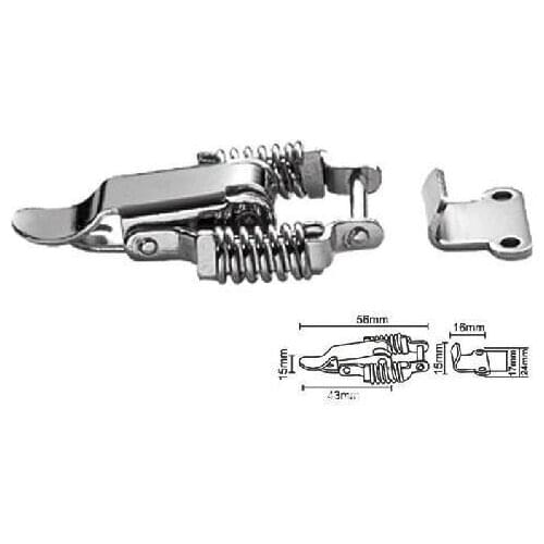 Compartment Hasp / Bags Hasp / Box Spring Buckle / Flat Mouth Buckle x10