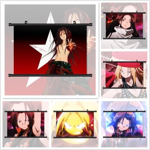 Shaman King Asakura Yoh Hao Kyouyama Anna Anime Manga HD Print Wall Poster Scroll