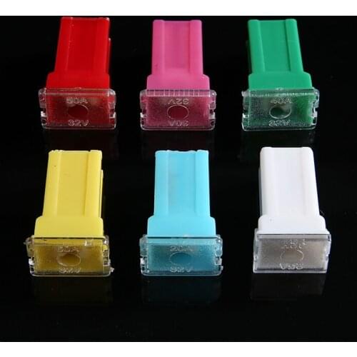 30PCS F2828-Z PAL Fuse 32V DC 20A-60A Mini ABS Copper Long Female Fuse Link Jcase FMX PAL Cartridge Fuse for Japanese Auto
