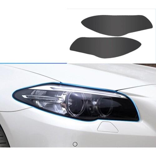 Lsrtw2017 transparent car headlight anti-scratch protective sticker for bmw 5 series 2011 2012 2013 2014 2015 2016 2017 f10 f07