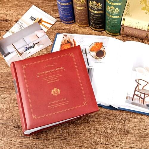 Retro Luxury Photo Album Family Photocard Anniversary Gift Photo Album Book Memory Birthday Fotoalbum Home Decoration DF50XC