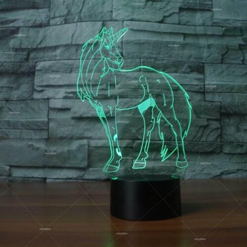 Touch Colorful Energy Saving Gift 3d Lights Remote Touch switch Table Lamps For Living Room Lovely cartoon childrens toys
