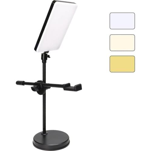10 Inch LED Video Light Panel Kit 2700K-5700K Photography Lighting With Base Arm Stand For Live Stream Video Photo Studio Lamp