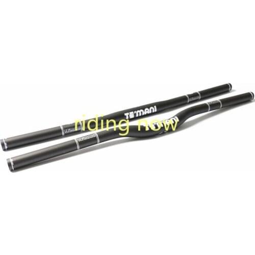 TEmani carbon handlebar riser bend flat bar 3K T700 carbon 25.4mm for folding bike handlebars