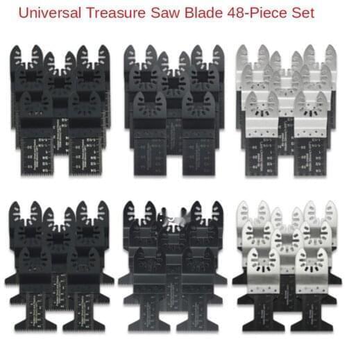 48pc Universal Saw Blade Multifunctional Woodworking Plastic Soft Metal Cutting Open Straight Saw Blade Accessories