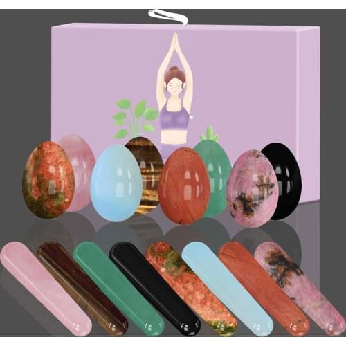 Natural Jade Egg Vaginal Balls Yoni Egg Tightening Vaginal Ben Ball Yoni Wand Undrilled Yoni Egg Obsidian Crystal Ball With Box