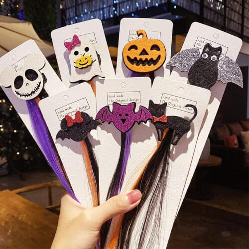 Cute Halloween Cartoon Ghost Hairpins Funny Headband Colorful Hair Ornament For Fashion Girls Hair Styling Hair Accessories