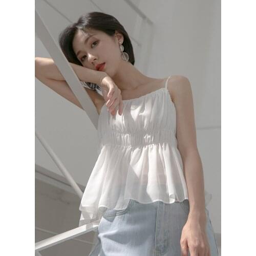 Women chiffon camis summer sexy tops