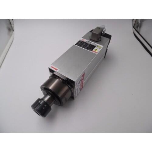 3.5KW Air-cooled 380V ER25 Spindle Motor 8.8A 1.92Nm 4Bearings 18000rpm High Speed for CNC Woodworking