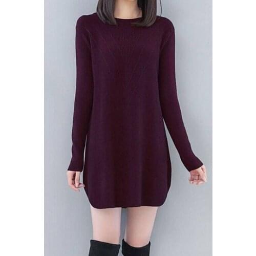 Basic Women Sweaters Autumn Winter Thick Warm Jumper Top Pullover Sweater Knitted Women Winter Pull Femme Plus Size 6XL Y9