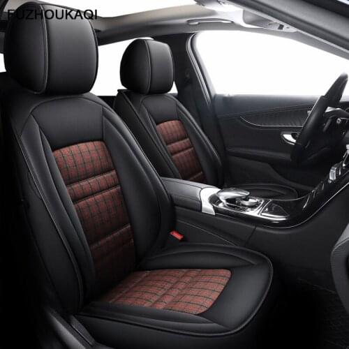 Leather & Flax car seat cover For lada 2107 2114 granta kalina grant xray nterior Accessories Automobiles Seat Covers car seats
