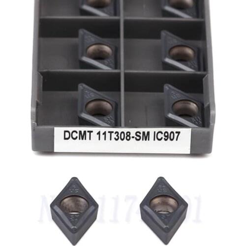 DCMT11T304-SM IC907 IC908 Turning Blades DCMT11T308-SM IC908 IC907 CNC Lathe Cutting Tools External Turning Tool Carbide Inserts