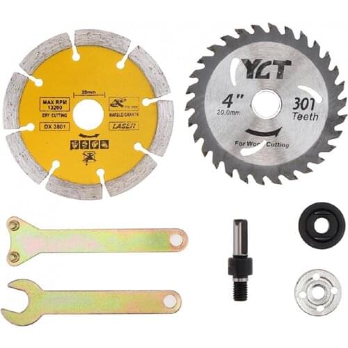 Electric Drill Conversion Accessories Set Wood Saw Blade Angle Grinders Cutting Blades Metal Cutting Polishing Sandpapers
