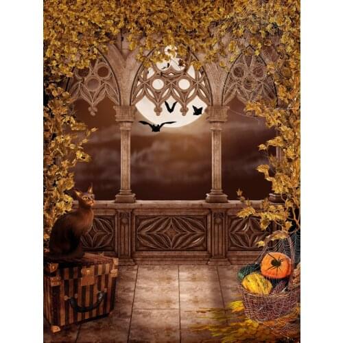 LIFE MAGIC BOX Palace Pumpkin 150x200cm Custom Photo Backdrops Backdrop Pictures Thanksgiving Photo Backdrops WSJ-022