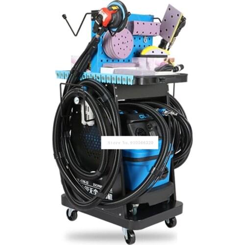 GM-IID Pneumatic Double-station Sander, Car Pneumatic Vacuum Painting Putty / Atomic Ash / Grinder 220V 1600W Sanding Tool