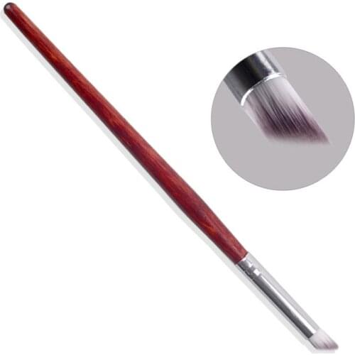 1PC Hot Sales Fashion Nail Painting Brush Acrylic UV Gel Painting Brush Black Smile Half Moon Shape Handle Beauty Manicure Tools