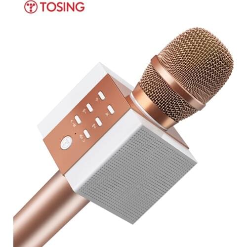 TOSING 008 karaoke microphone New Curved design with TF card Bluetooth playback Dual speakers