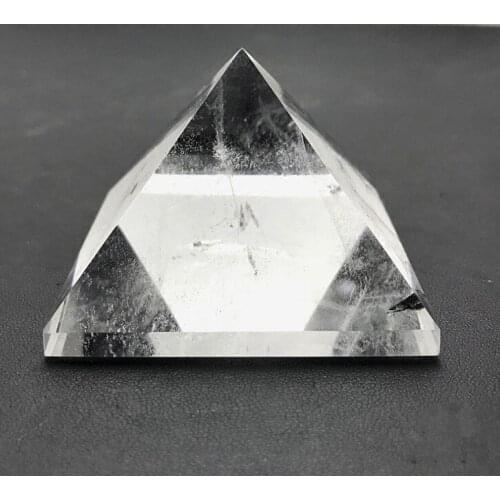 Fashion Energy Healing Feng Shui Egypt Egyptian Crystal Clear Quartz Pyramid Ornament Home Decor Living Room Decoration