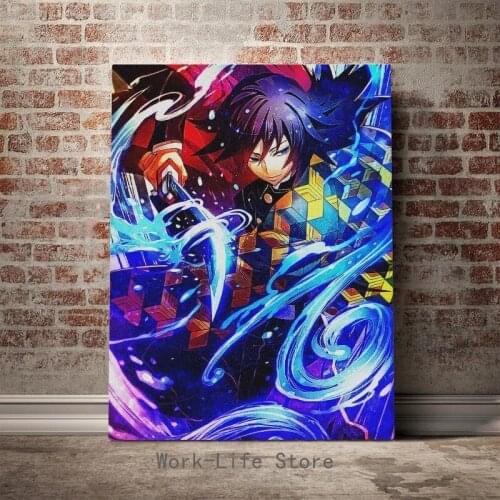 Anime Demon Slayer Canvas Painting Modular Picture Wall Art HD Print Poster Nordic Style Modern Living Room Home Decoration