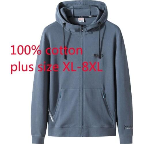 New Arrival Super Large Men Autumn And Winter Fashion Casual Hooded Knitted Jacket Cardigan Plus Size XL2XL3XL4XL5XL6XL7XL8XL