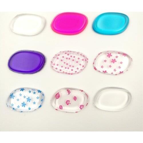New Hot Jelly Soft Silicone Gel Powder Puff Sponge for Cosmetic Face Foundation BB Cream Beauty,leaf shape Multi-colors