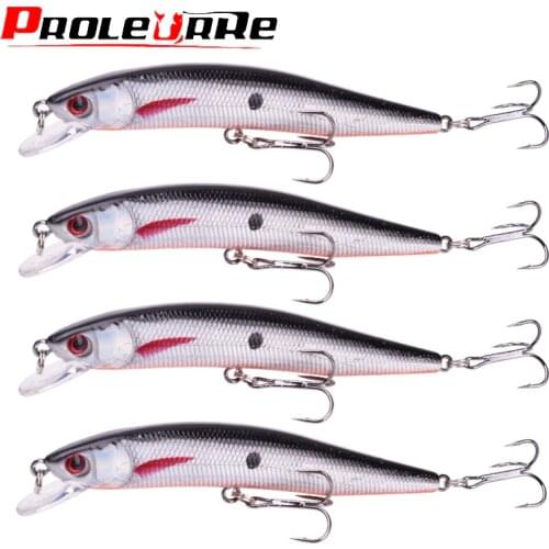 1Pcs Minnow Fishing Lures 10cm 8g Floating Wobblers Laser Hard Plastic Artificial Bait With Treble Hooks Crankbait Pesca Tackle