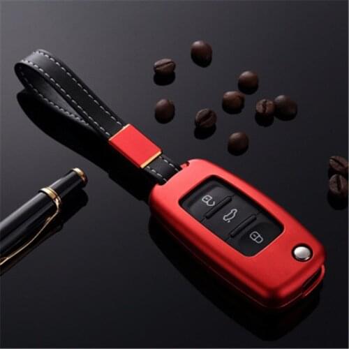 Folding Car Key Case Cover for VW Volkswagen Golf 4 5 6 Jetta POLO Passat B5 B6 For Skoda Superb Octavia Fabia SEAT Ibiza Leon