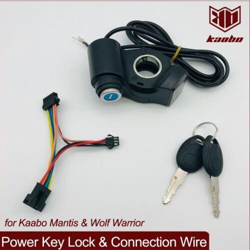 Ignition Key Lock Power Original Parts for Kaabo Mantis Wolf Warrior Electric Scooter