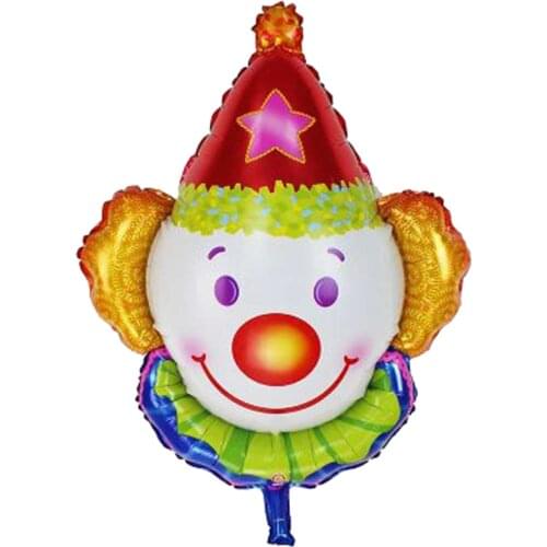 Foil Super Shape Clown Balloon Circus Party Juggles Kids Birthday Party Supplies