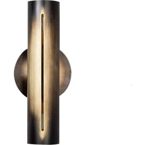 Mkay Led Decoration Living Room Plated Gradient Copper Color Iron Hotel Wall Lamp bed lamp lampara de mesa