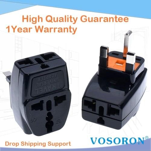 Universal AU US EU to UK Plug 3 in 1 International Travel Power Charger Adapter UK PLUG TYPE G Hong Kong Singapore Malaysia,1pcs