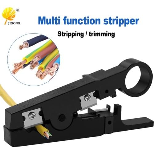 Universal knife stripper cable suitable for flat or round coaxial wire coaxial wire stripping tool