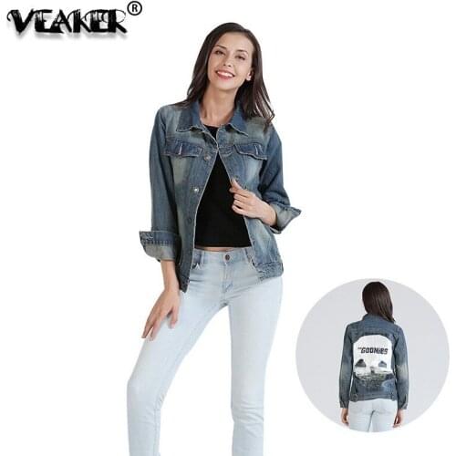 VEAKER Womens Denim Jackets