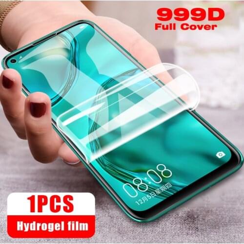 Protective Case For Huawei P30 P20 P40 Lite E P30Pro Screen Protector Hydrogel Film For Huawei Mate 20 P Smart 2020 HD