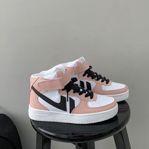 2021 Hot Flats Woman Sneakers Womens Shoes Ladies Casual Breathable Female PU leather Shoes Lace Up Woman Comfort Walking Shoes